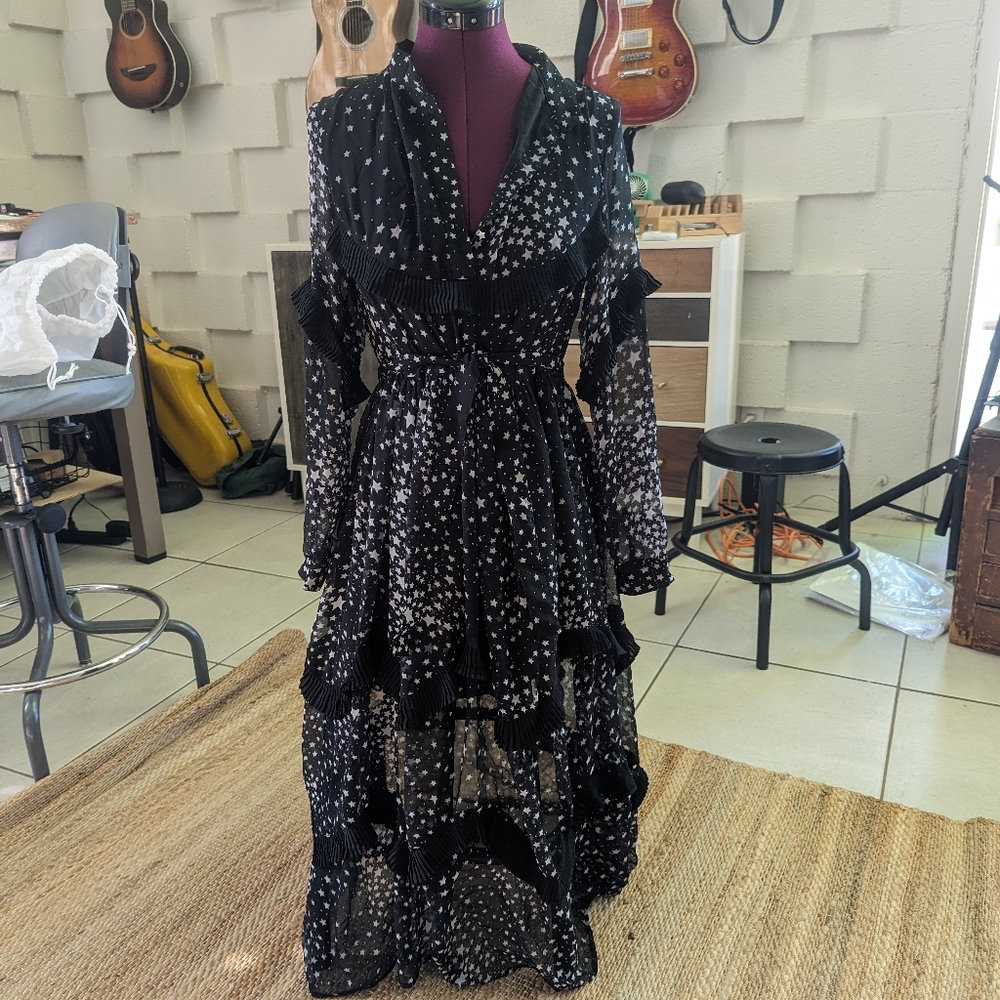 Jovonna London Star Print Dress as seen on Alex Kingston